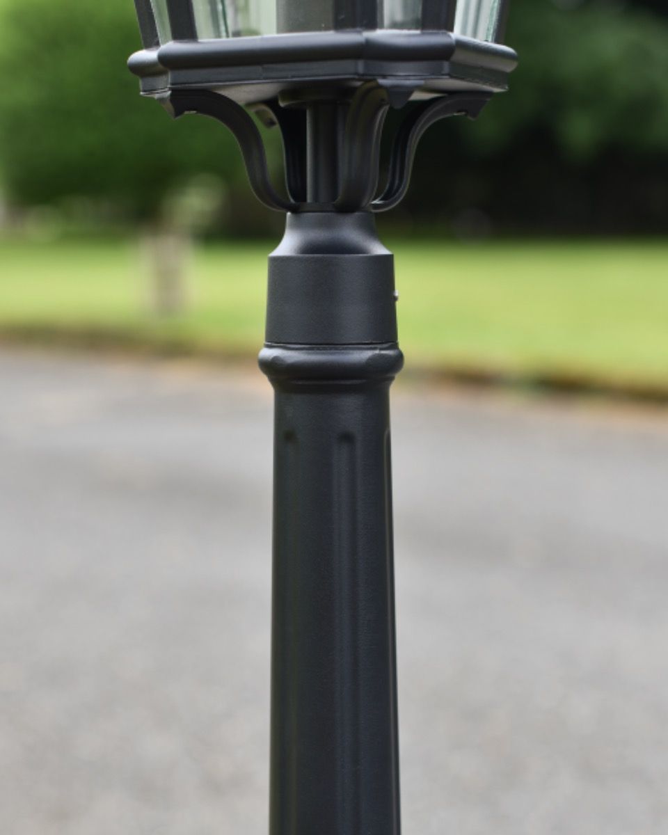 "The Grange" Traditional Hexagonal Pillar Light Details