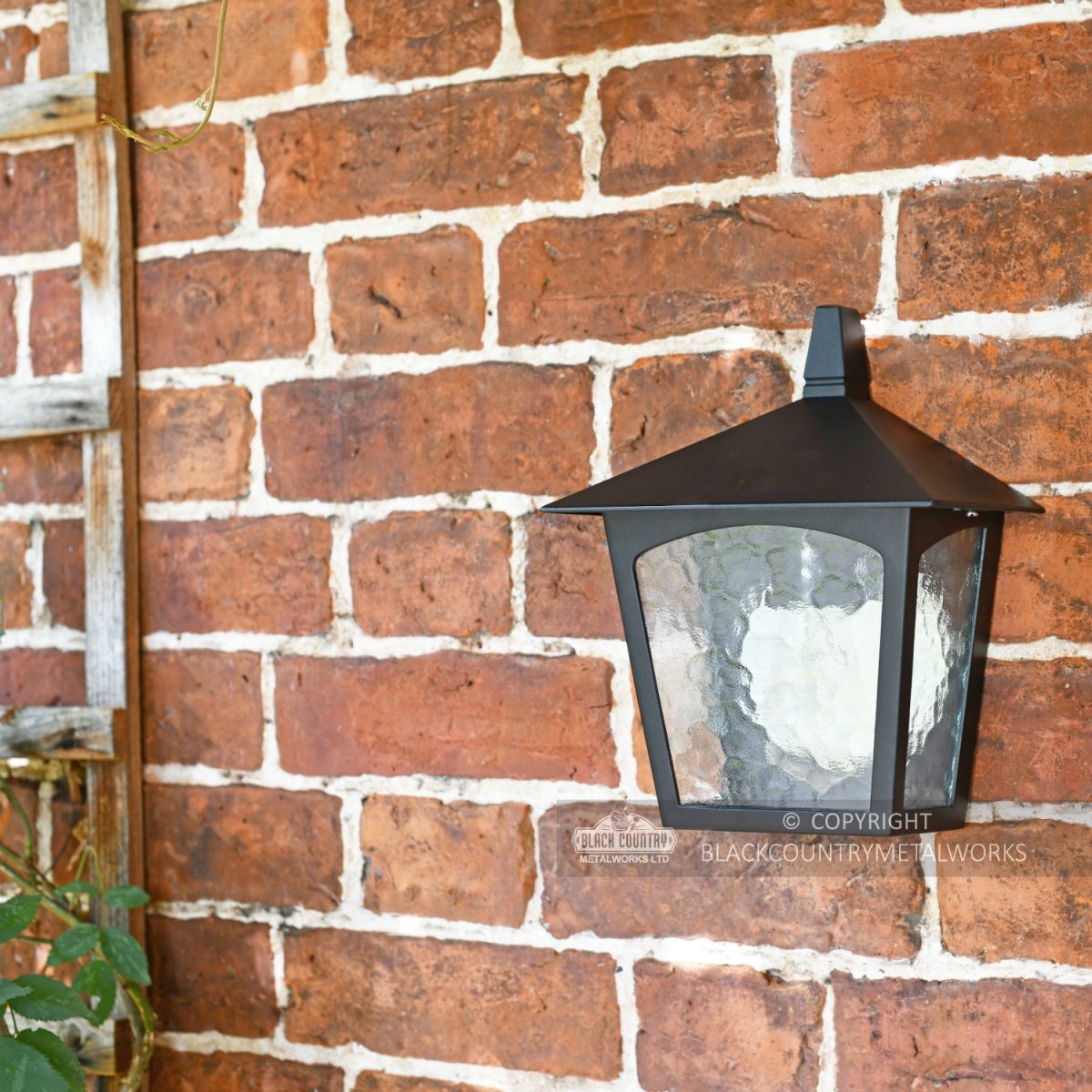 Oxford Traditional Flush Outdoor Half Wall Mounted Lantern