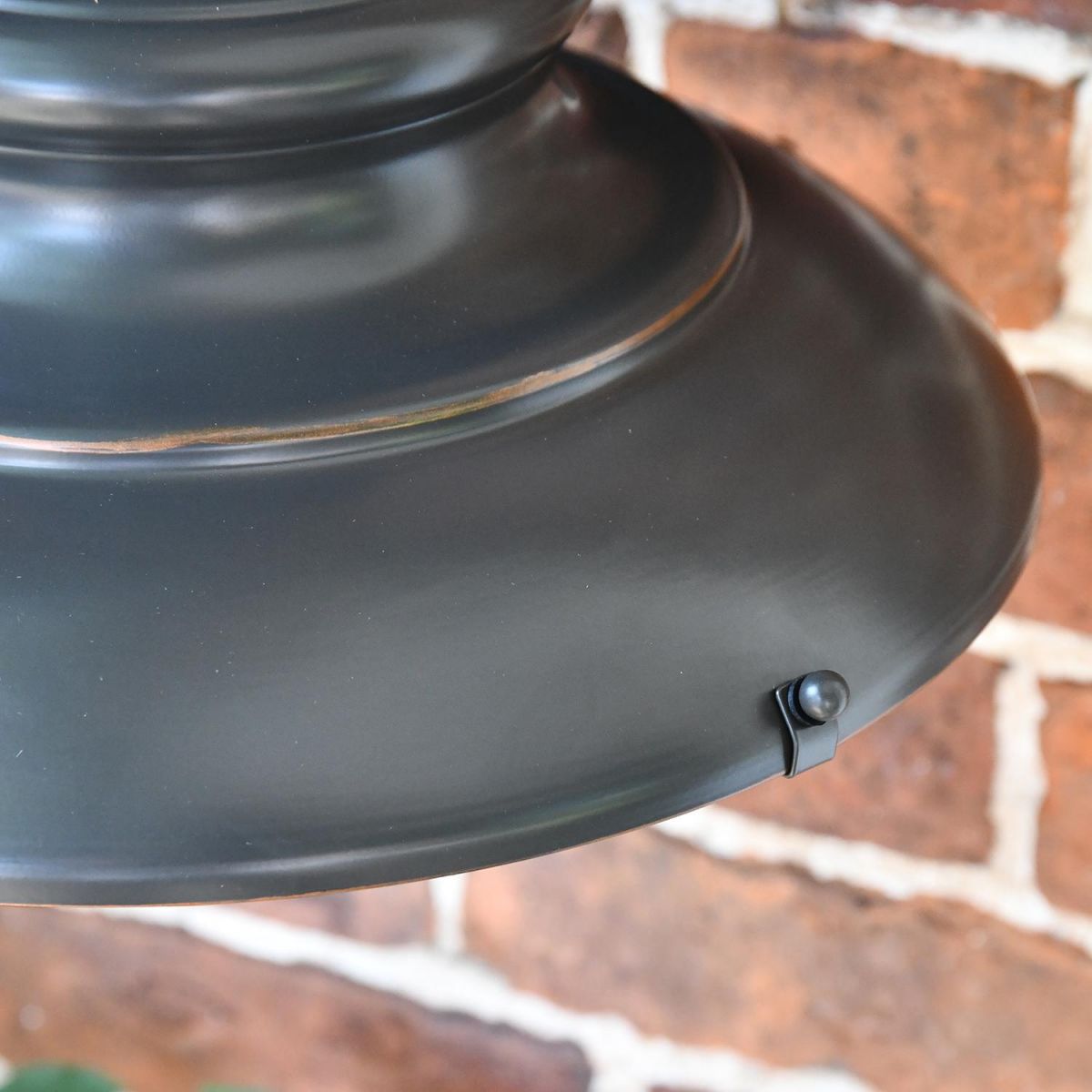 Close-up of the Bronze Finish on the Top of the Lantern Close-up of the Bronze Finish on the Top of the Lantern