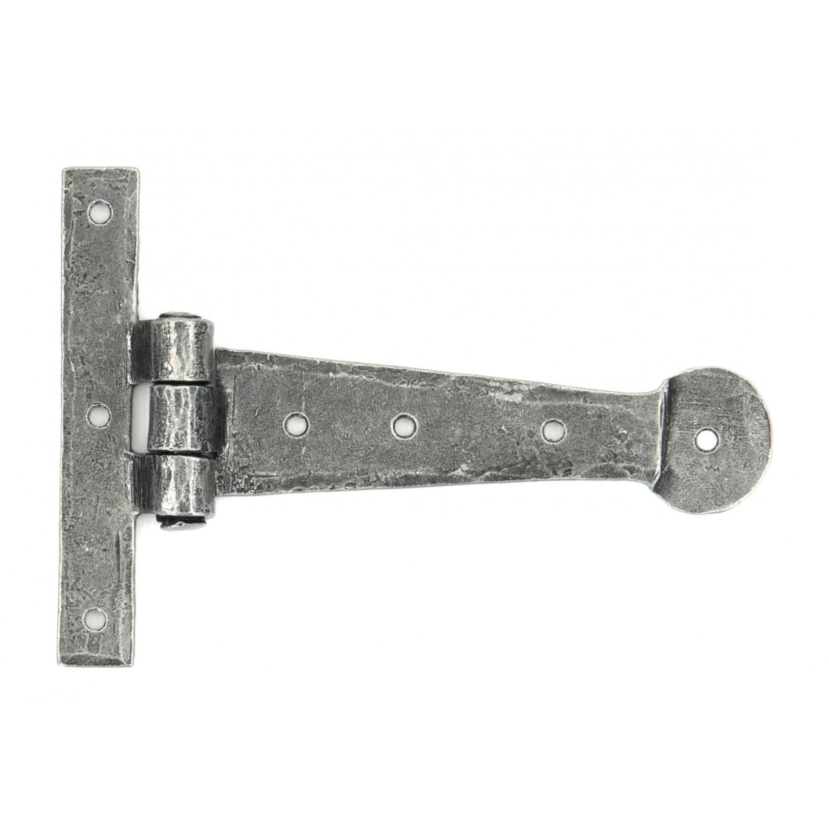 Pair of 6 Inch Pewter Tee Hinges