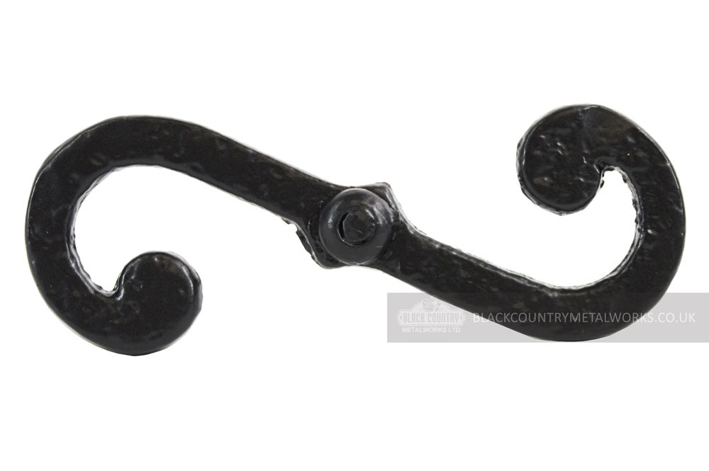 Pair of Black Iron Shutter Fasteners