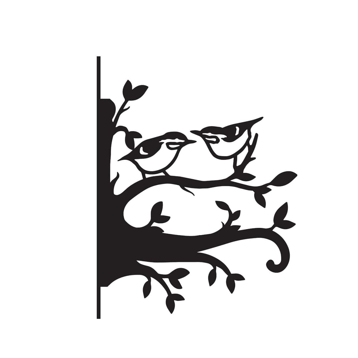 Close-Up of Pair of Nuthatches Steel Hanging Basket Bracket