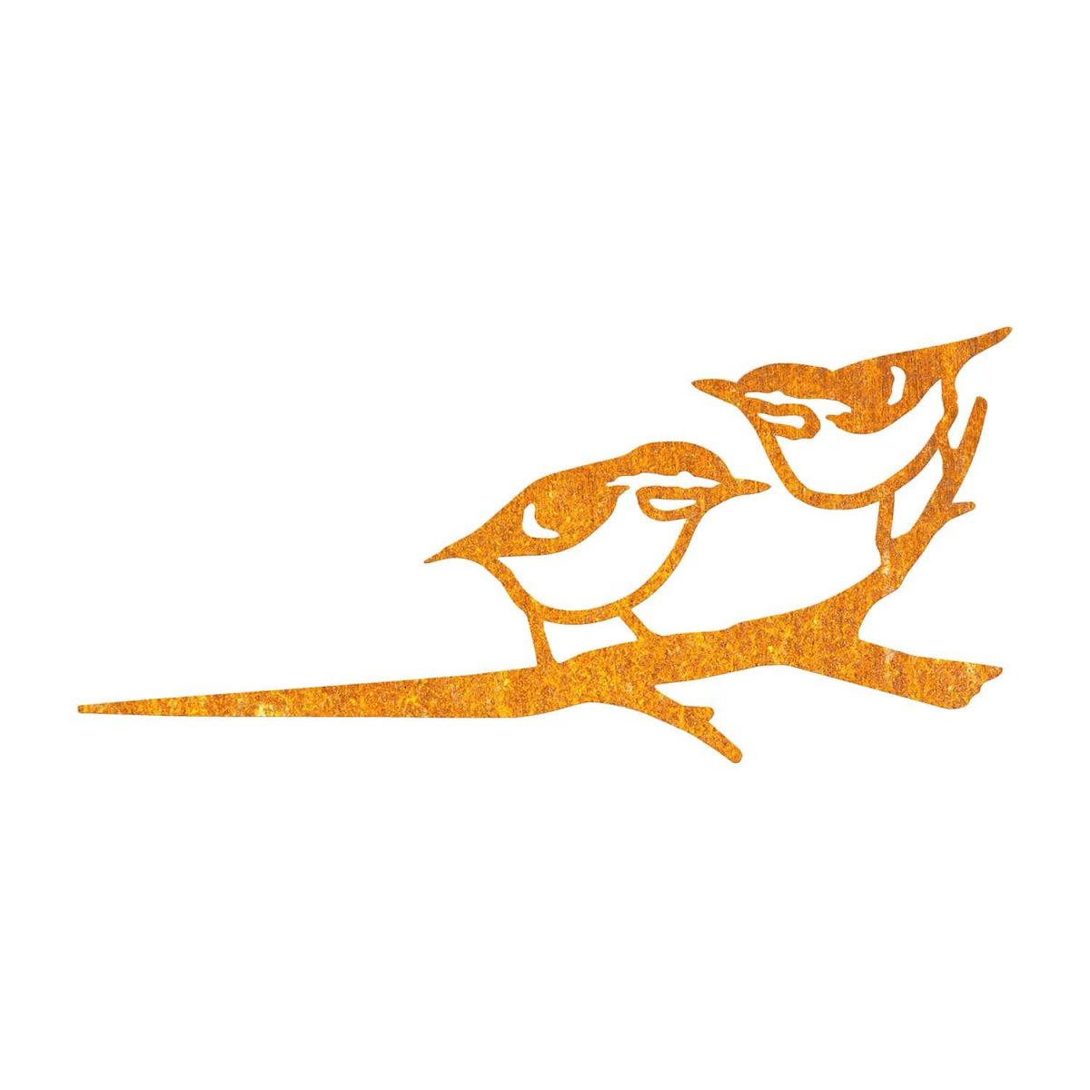 Close-Up of Pair of Nuthatches Steel Tree Spike - Rustic