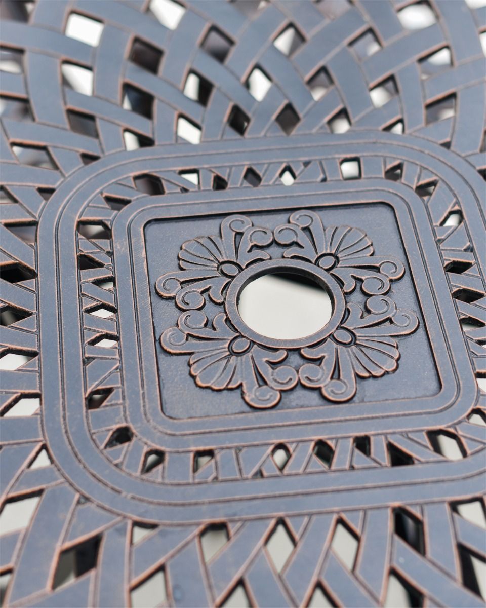 Parasol Holder In Copper Table Parasol Holder In Copper Table