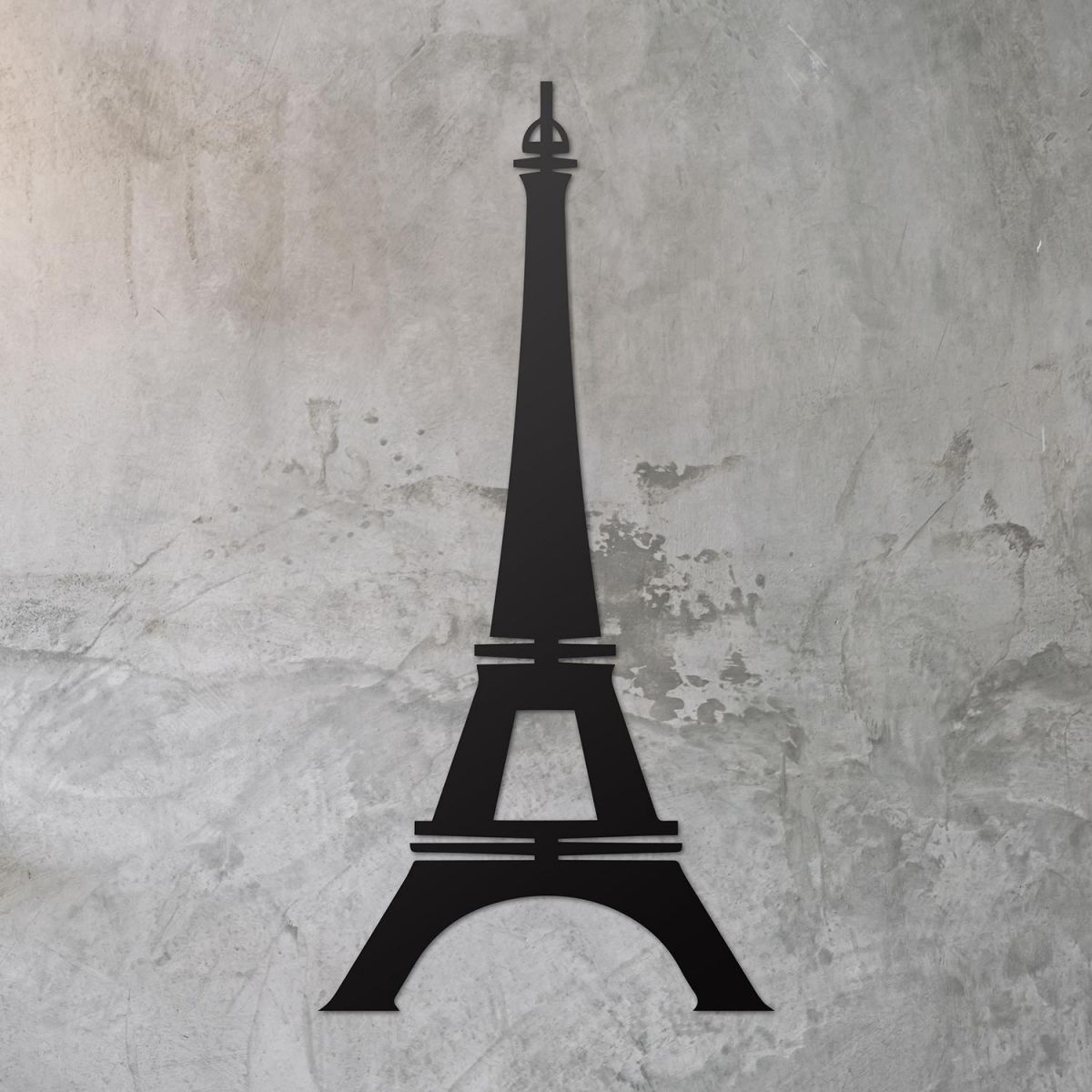 Paris Eiffel Tower Wall Art on a Rustic Grey Wall Paris Eiffel Tower Wall Art on a Rustic Grey Wall