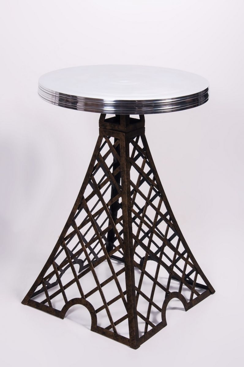 “Parisian Park” Eiffel Tower Table with Aluminium top “Parisian Park” Eiffel Tower Table with Aluminium top