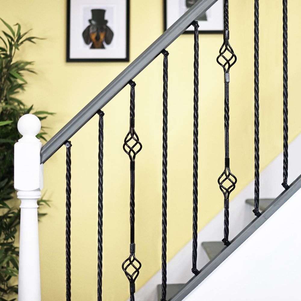 Set of 3 "Grosvenor" Rope Twist Stair Spindles - Pattern 4 Set of 3 "Grosvenor" Rope Twist Stair Spindles - Pattern 4