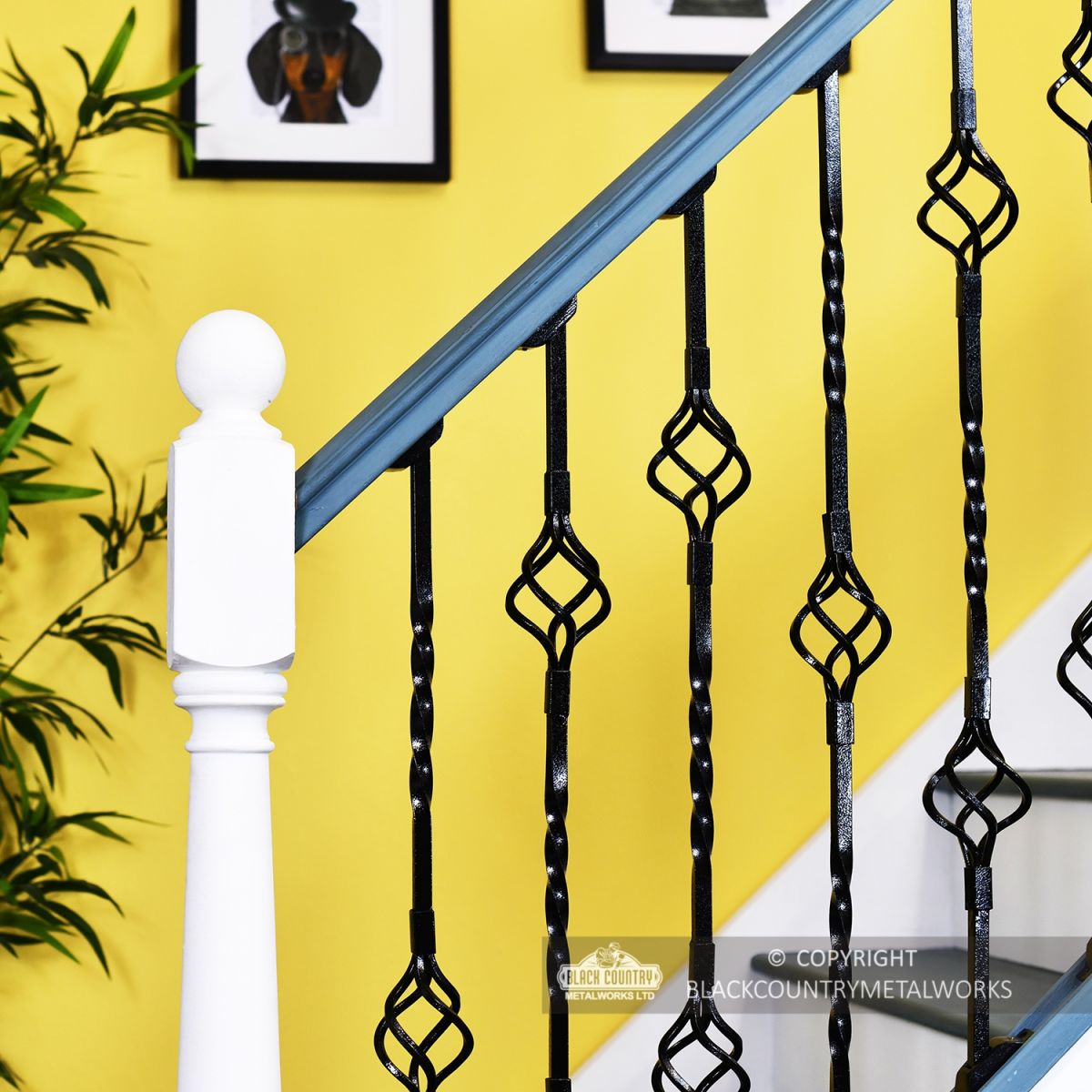 "Cavendish" Set of 3 Alternating Stair Spindles - Pattern 5