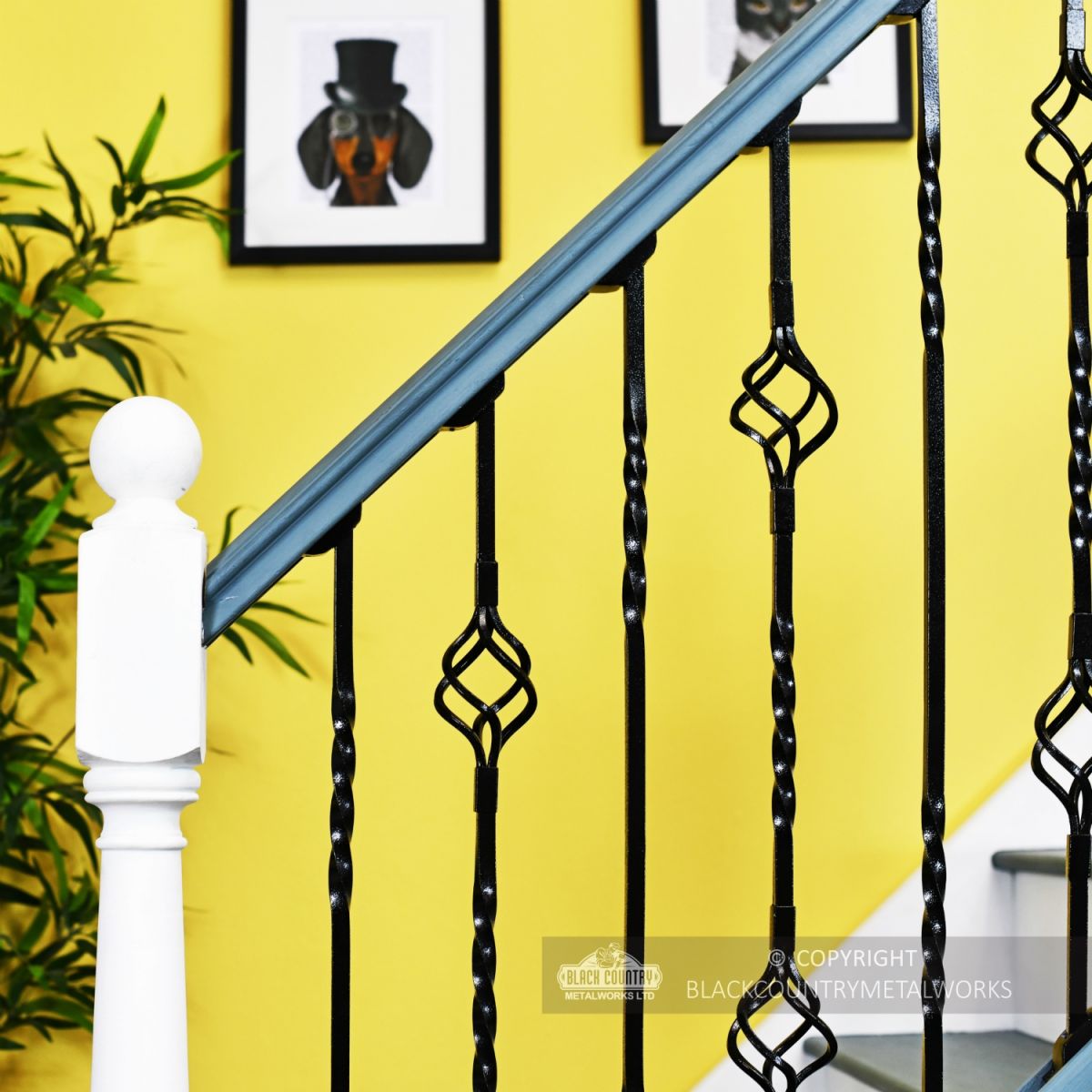 "Cavendish" Set of 2 Alternating Stair Spindles "Cavendish" Set of 2 Alternating Stair Spindles