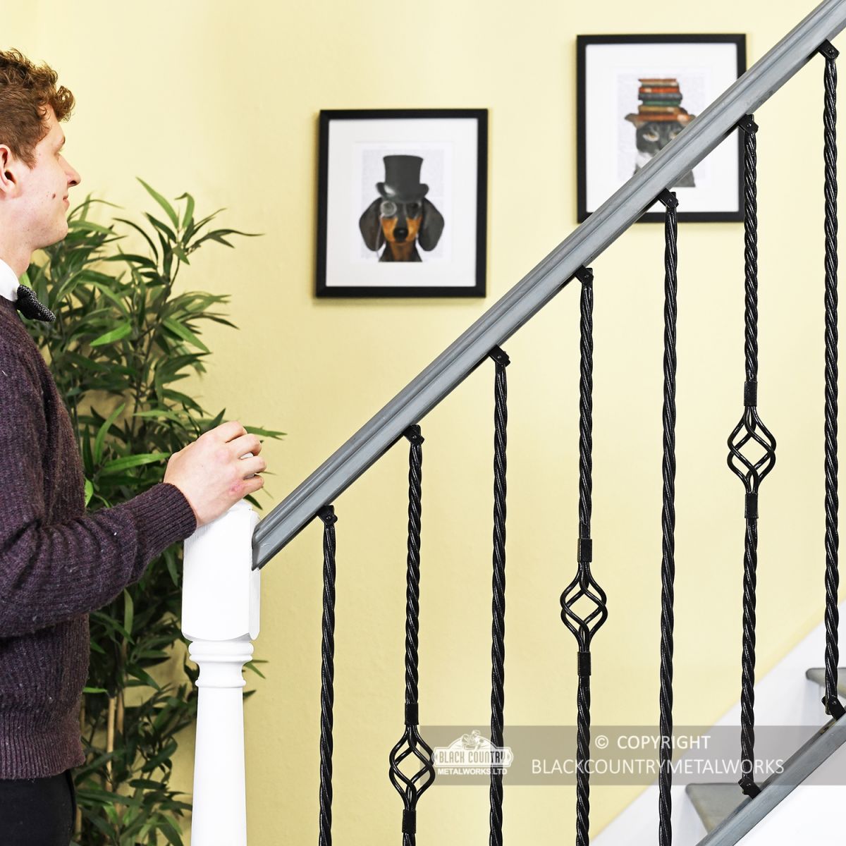 Rope Twist & Single Basket Rope Twist Spindles to Scale