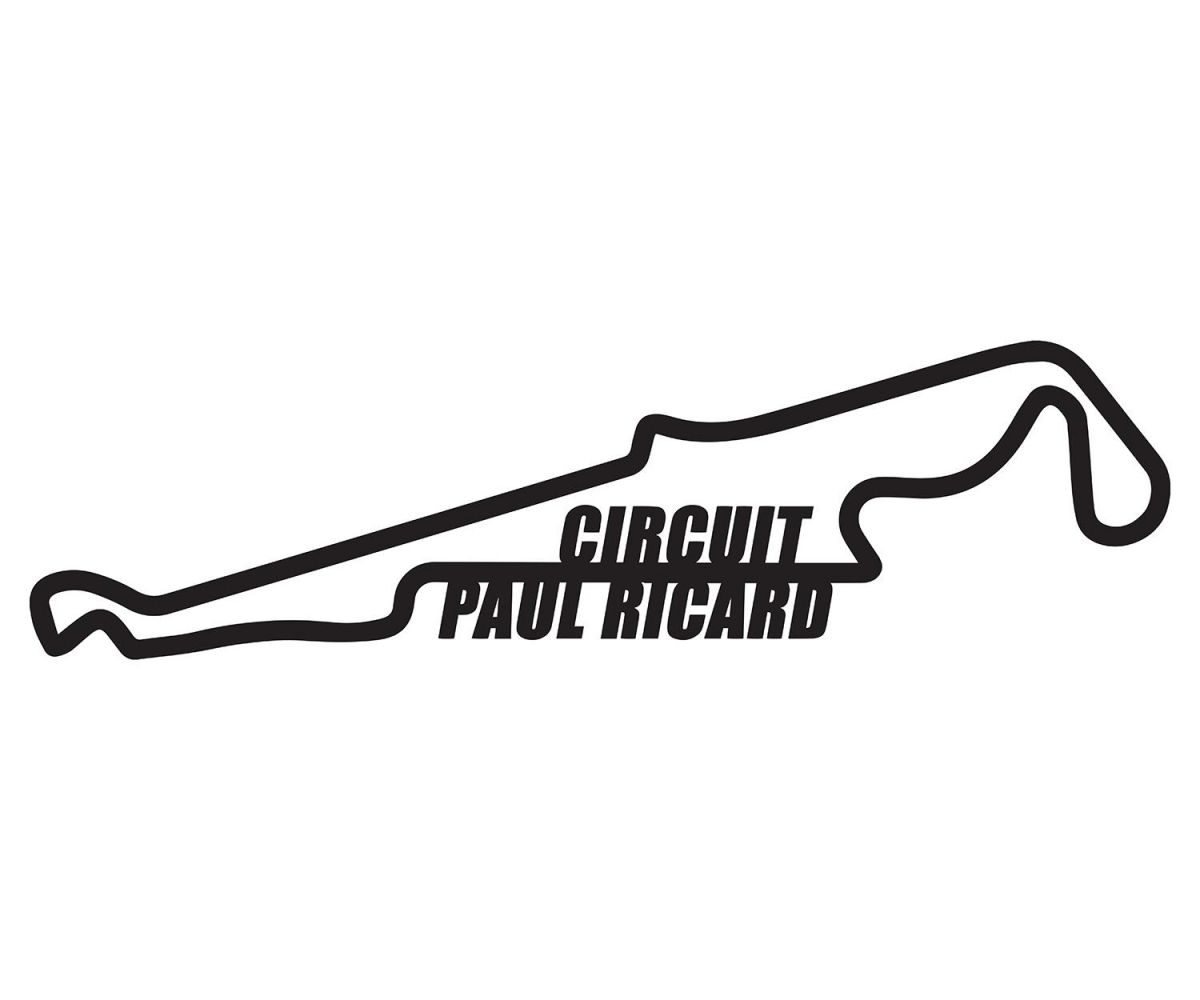 Paul Ricard Circuit Wall Art in Black