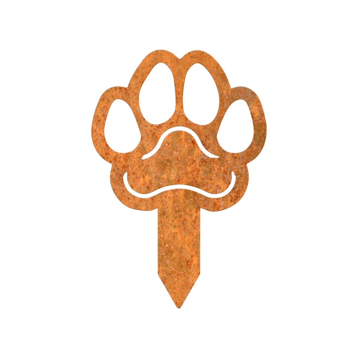 Close-Up of Rustic Paw Print Topper