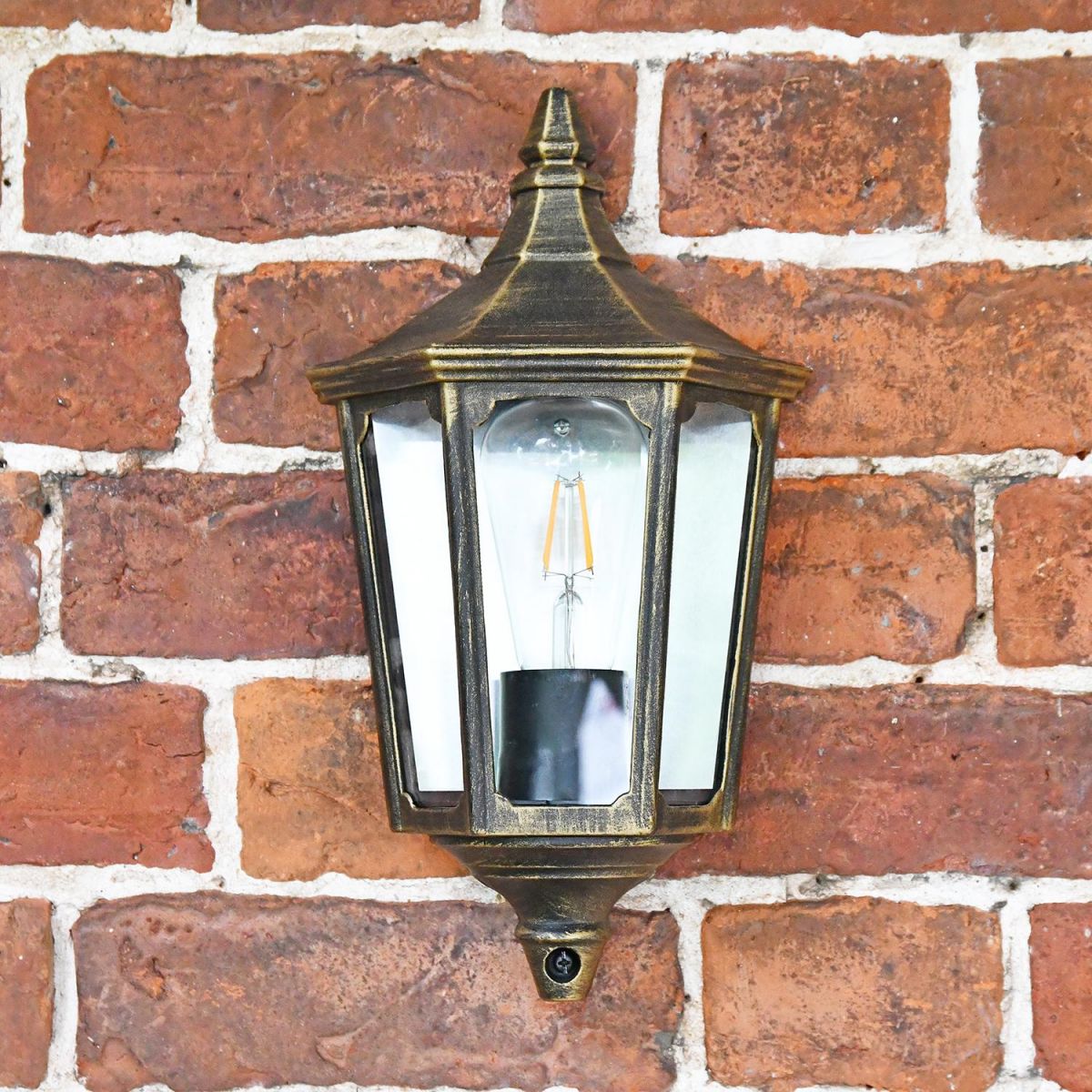 View From the Front of the "Penley" Flush Wall Light