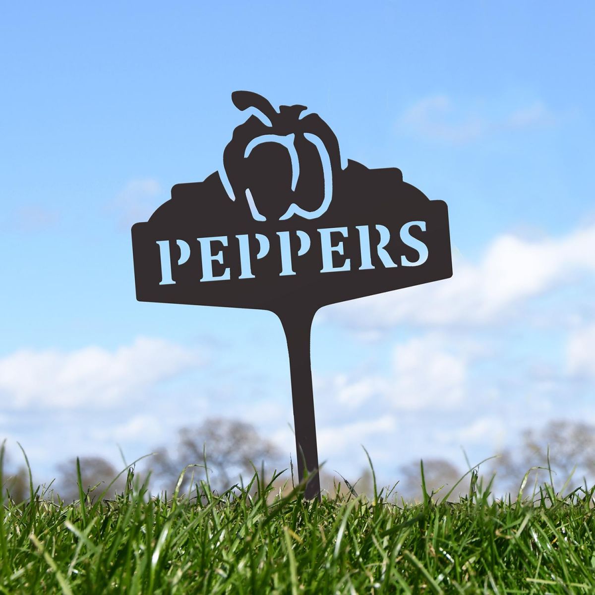 "Peppers" Vegetable Label in Situ