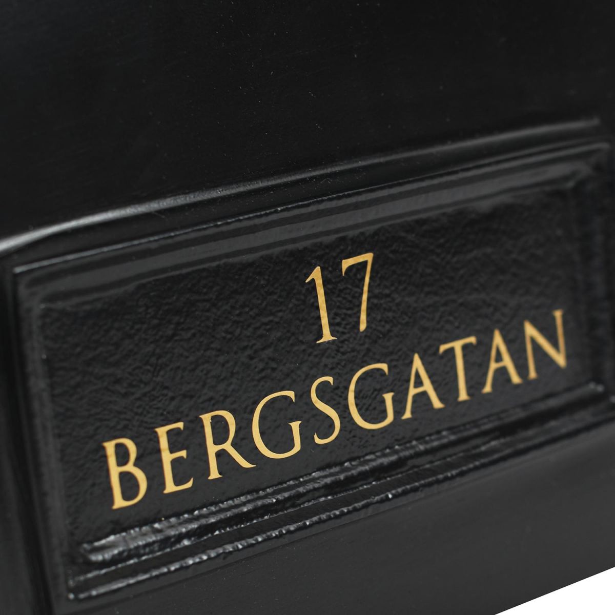 Personalised on the Black "Goldhay" Secure Post and Parcel Box