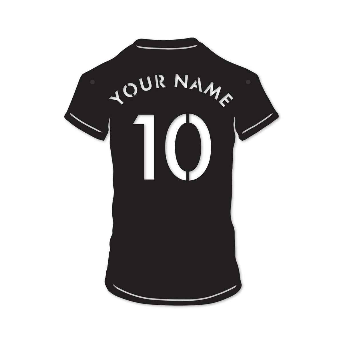 Close-Up of Personalised Football Shirt Wall Art Close-Up of Personalised Football Shirt Wall Art