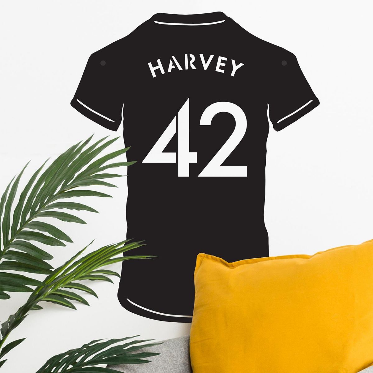 Personalised Wall Art with Football Shirt Design in SItu Personalised Wall Art with Football Shirt Design in SItu