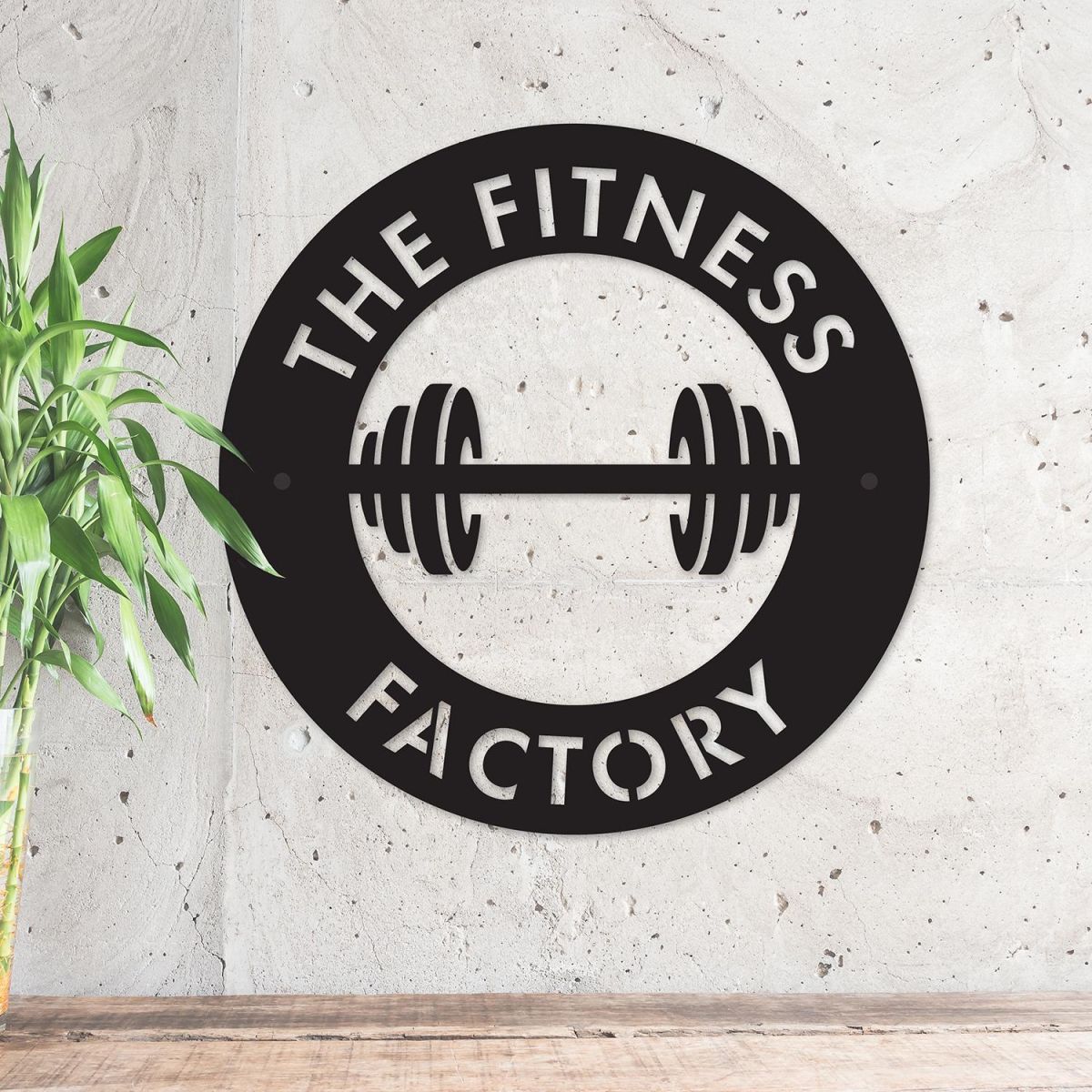 Personalised Gym Routine Black Wall Art