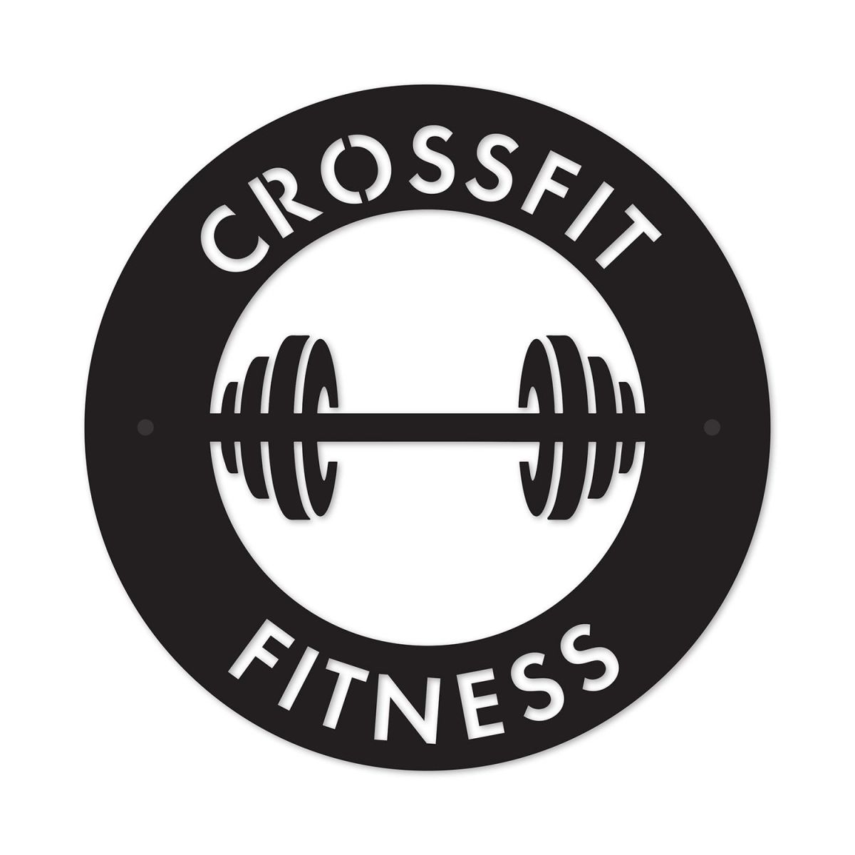 Personalised Gym Routine Black Wall Art on White Background