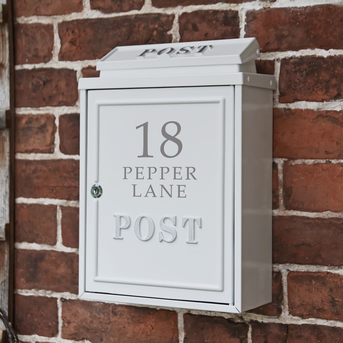 Personalised Light Stone "Oxford" Wall Mounted Post Box Personalised Light Stone "Oxford" Wall Mounted Post Box