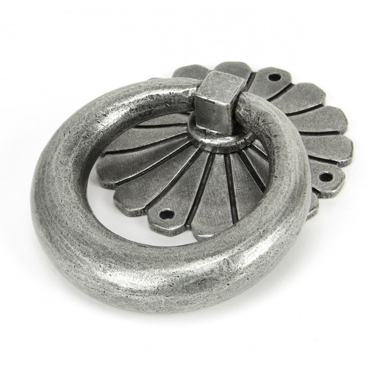 Floral Back plate Design Door Knocker Created From Pewter
