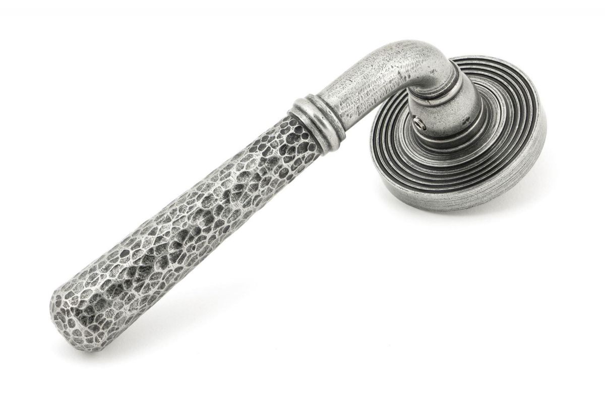 Pewter Hammered Lever Door Handle Pewter Hammered Lever Door Handle