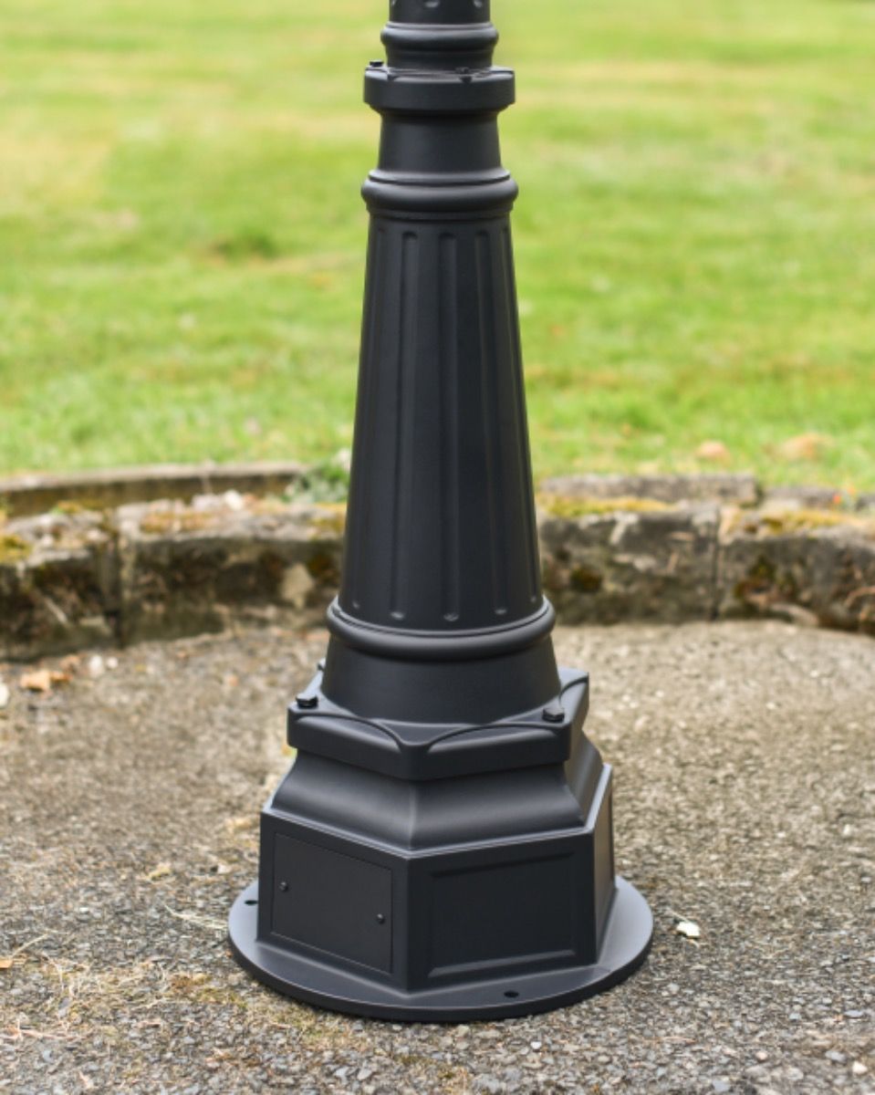 Base of "Hemingway" Classic Bird-Cage Garden Lamp Post