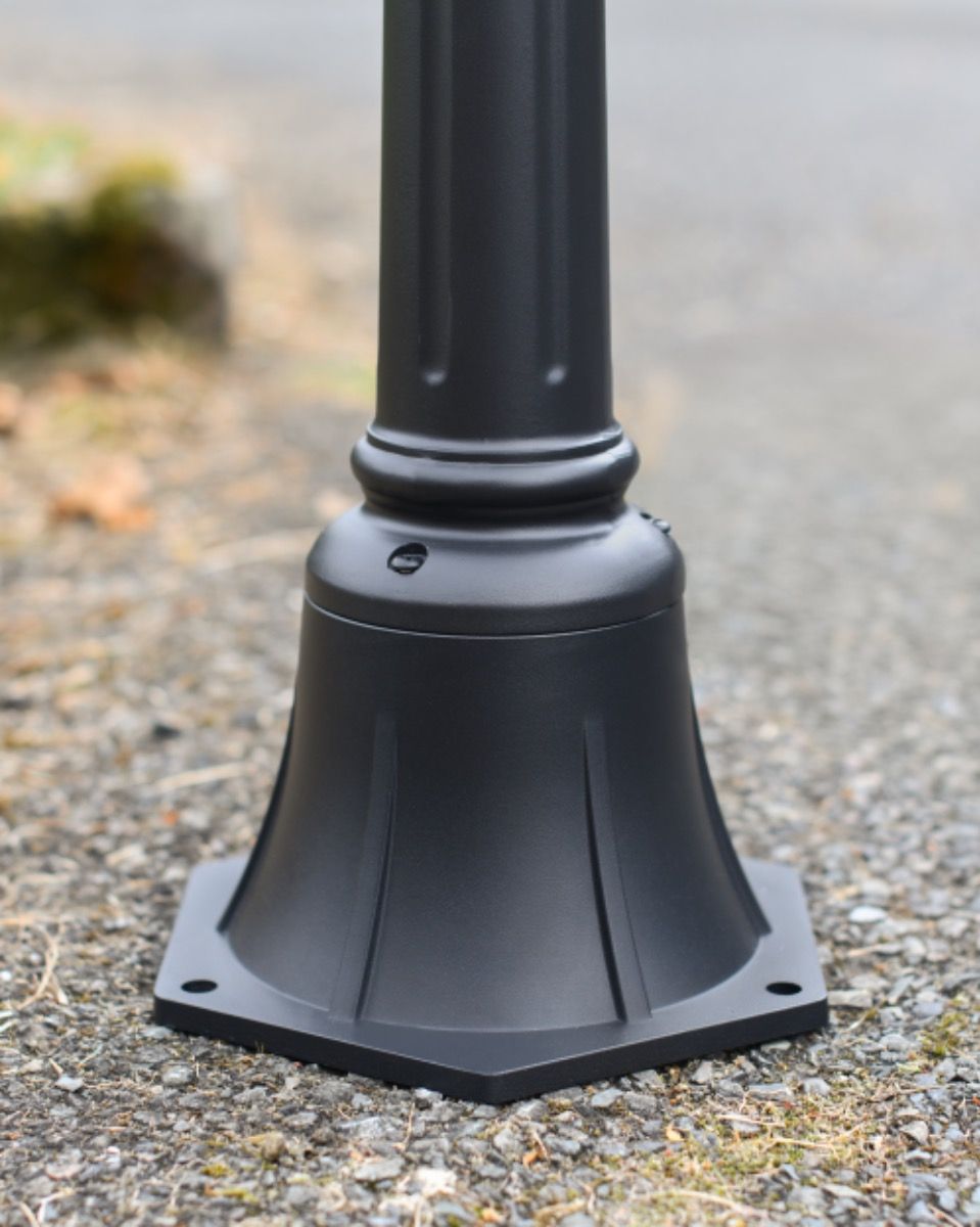 Base of "The Grange" Miniature Hexagonal Pillar Light Base of "The Grange" Miniature Hexagonal Pillar Light