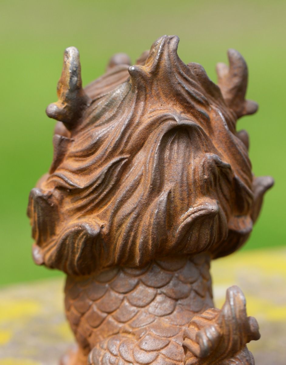 Rear View of Chinese Pixiu Sculpture 