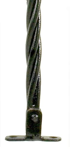 Rope Twist Stair Spindle with Brackets - Adjustable Bracket 