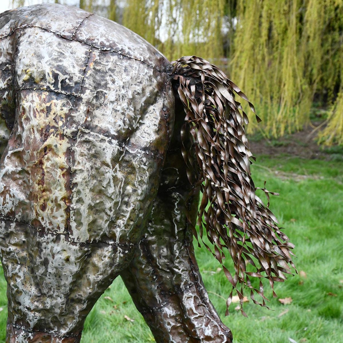 Close-up of the Finish of the Recycled Metal Close-up of the Finish of the Recycled Metal