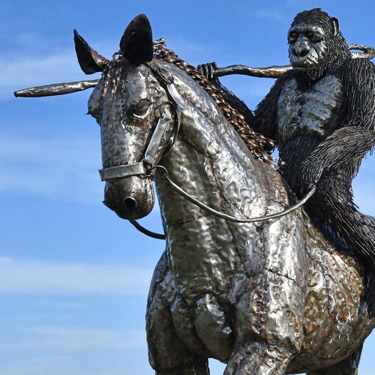 "Caesar" From Planet of the Apes Riding Horse  "Caesar" From Planet of the Apes Riding Horse