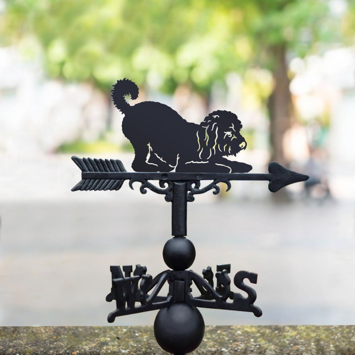 Weathervane with Playful Cockapoo Topper