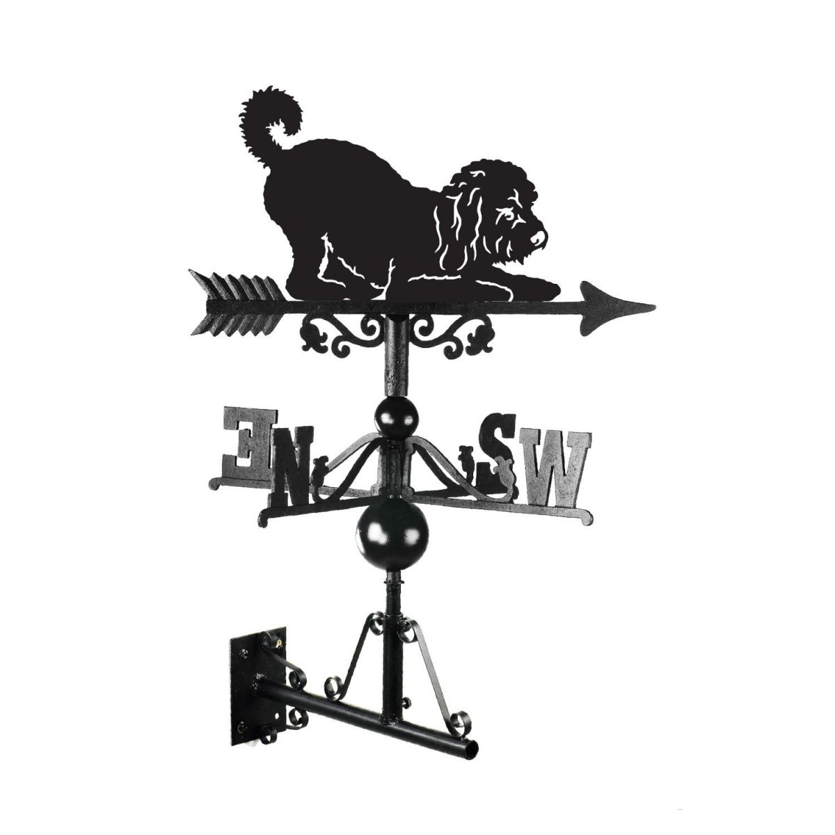 Playful Cockapoo Weathervane Mounted
