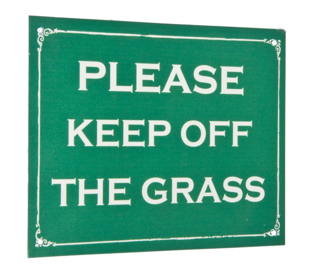 "Please Keep of the Grass" Vintage Wall Sign