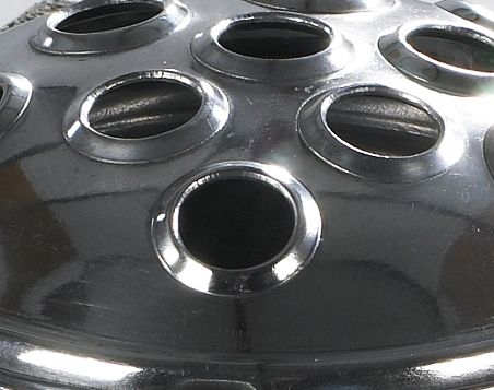 Close up detailed image of Large memorial vase lid