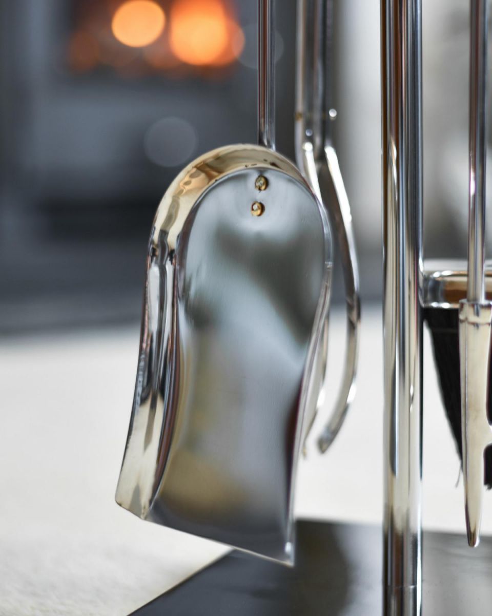 Close Up Of Polished "Argenti" Companion Set Shovel