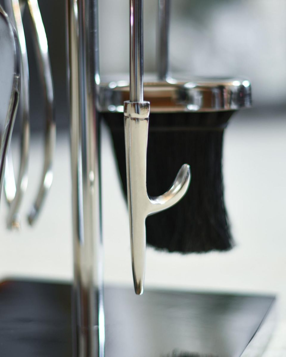 Close Up Of Polished "Argenti" Companion Set Poker