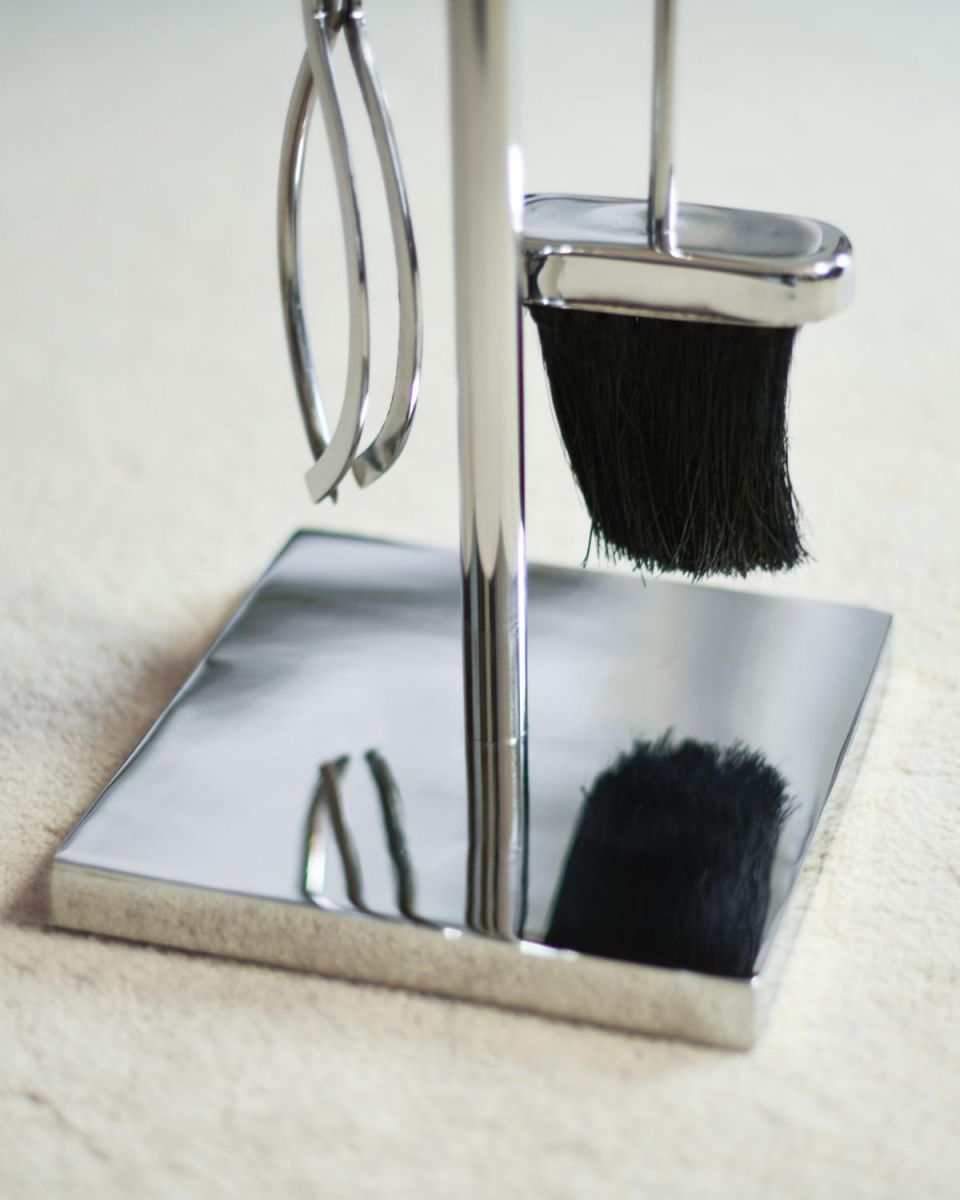 Close Up Of Polished "Argenti" Companion Set Base