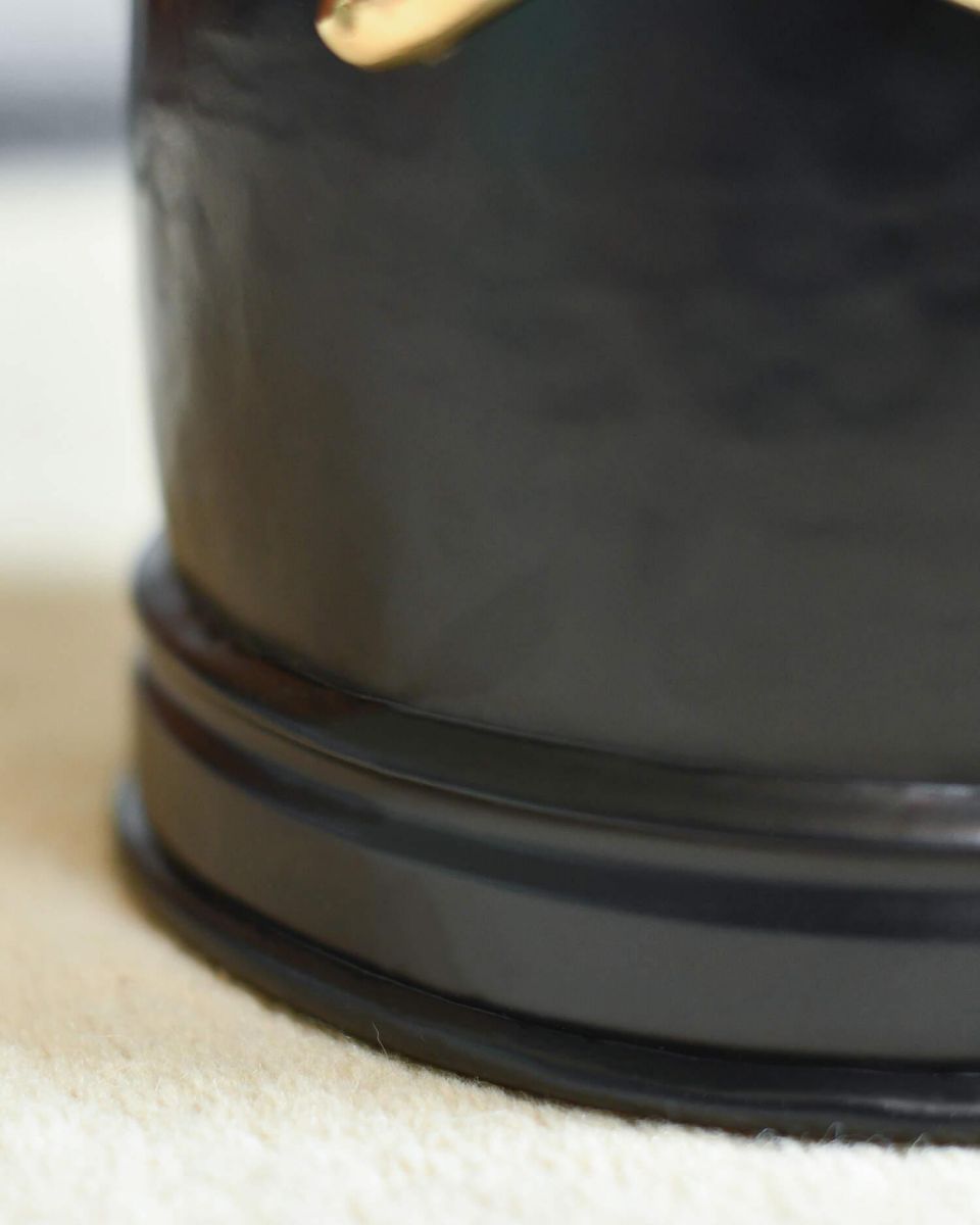 Close-Up of Black Iron Finish