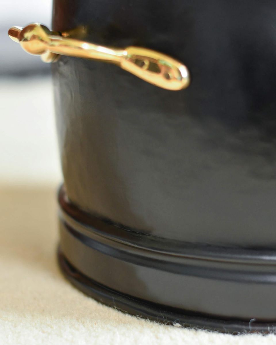 Close-Up of Black Iron Finish 