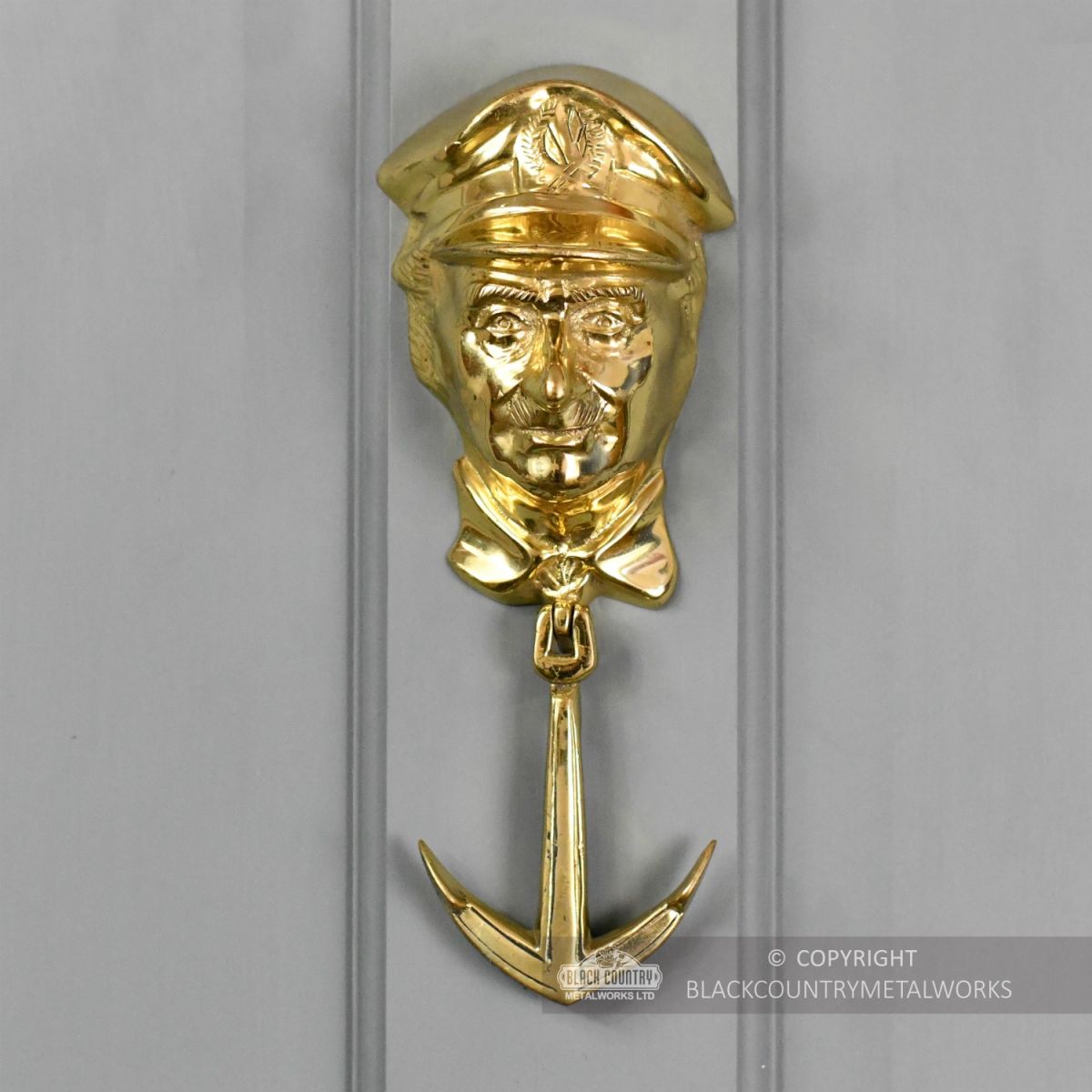 Polished Brass Captain Front Door Knocker