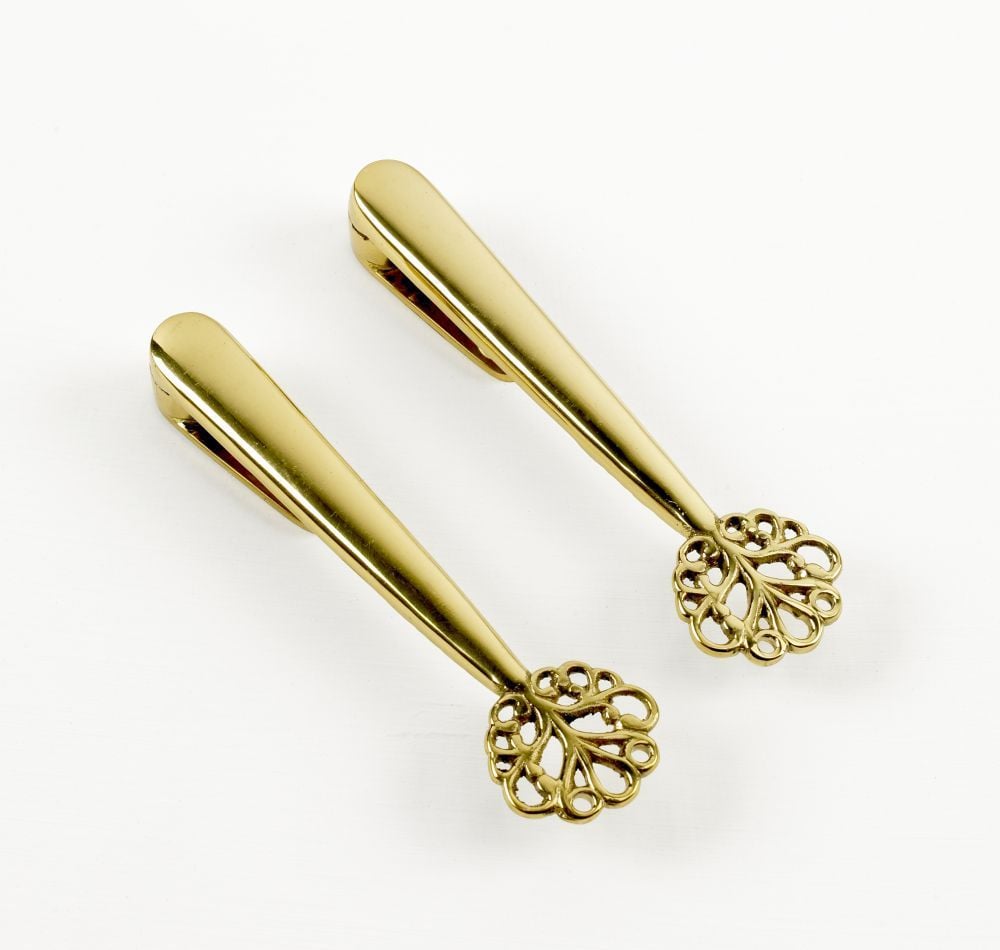 Audley Hall Polished Brass Stair Clip