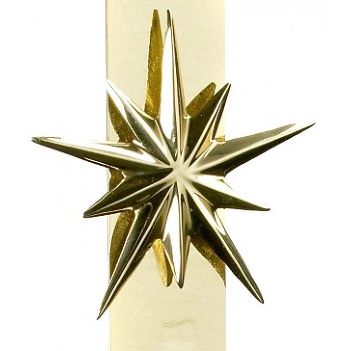 Polished Brass Star On The Wreath Hanger