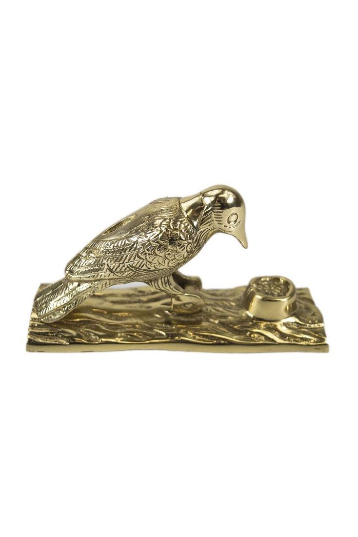Polished Brass Woodpecker Door Knocker