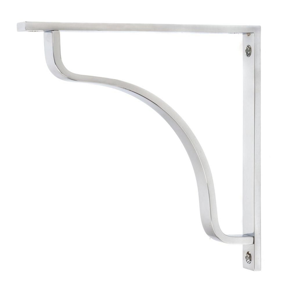 Polished Chrome "Arch-Way" Modern Shelf Bracket - 200mm x 200mm Polished Chrome "Arch-Way" Modern Shelf Bracket - 200mm x 200mm