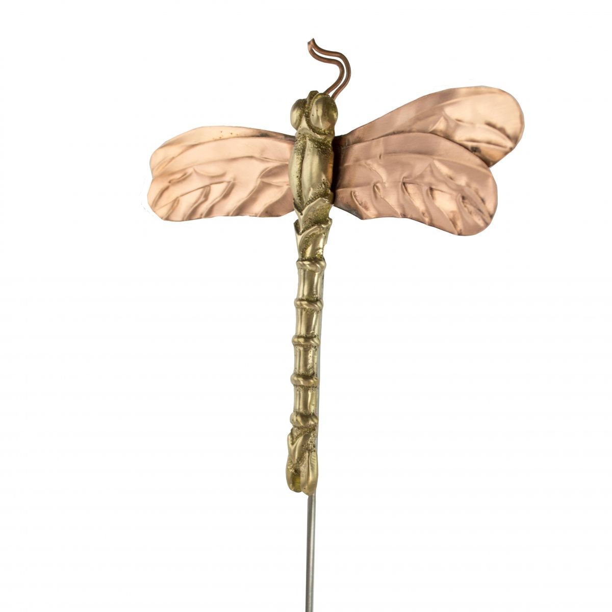 Dragon Fly Spike Finished in a Polished Copper and Brass Dragon Fly Spike Finished in a Polished Copper and Brass