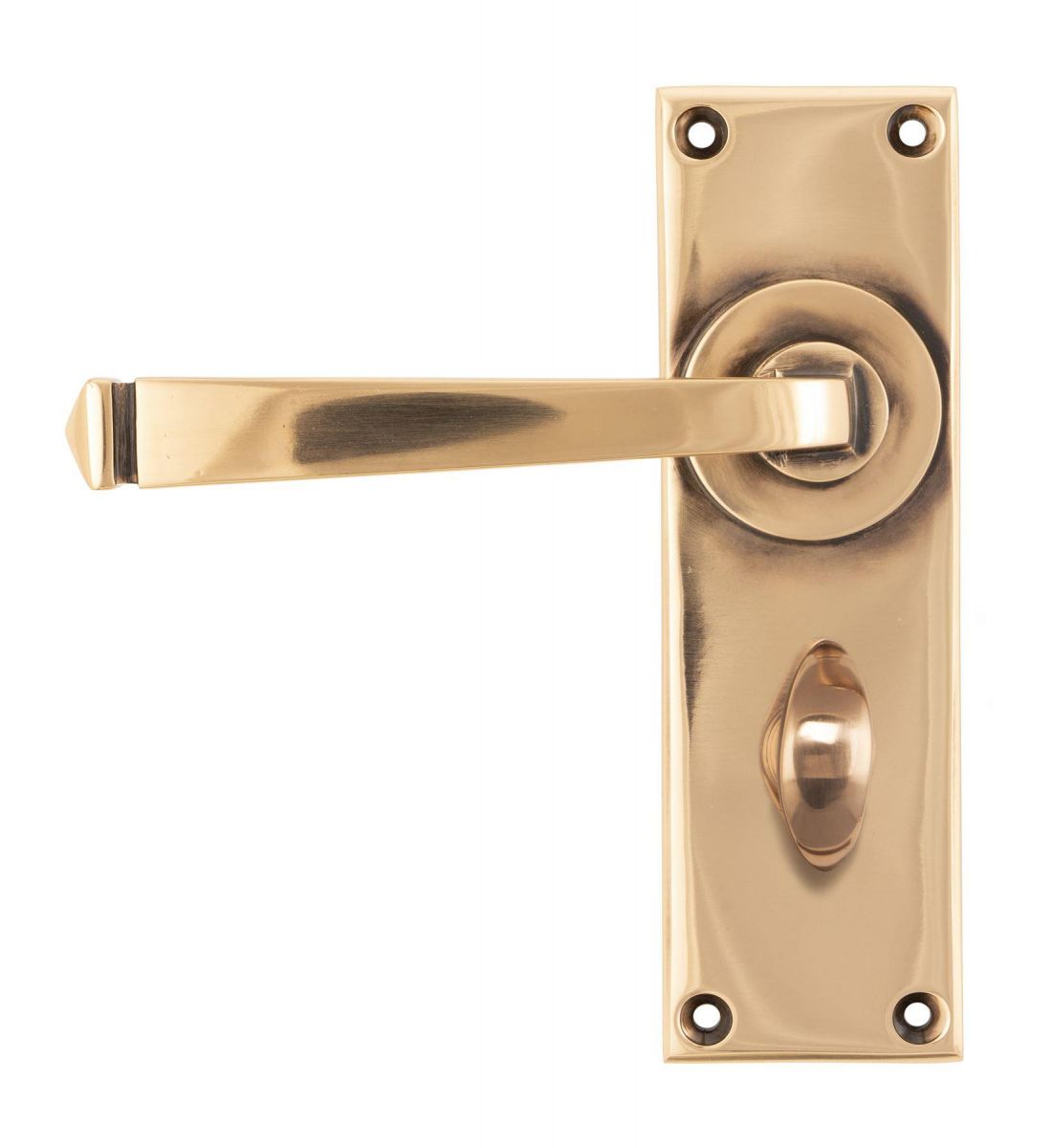 Polished Copper Lever Bathroom Door Handle Polished Copper Lever Bathroom Door Handle