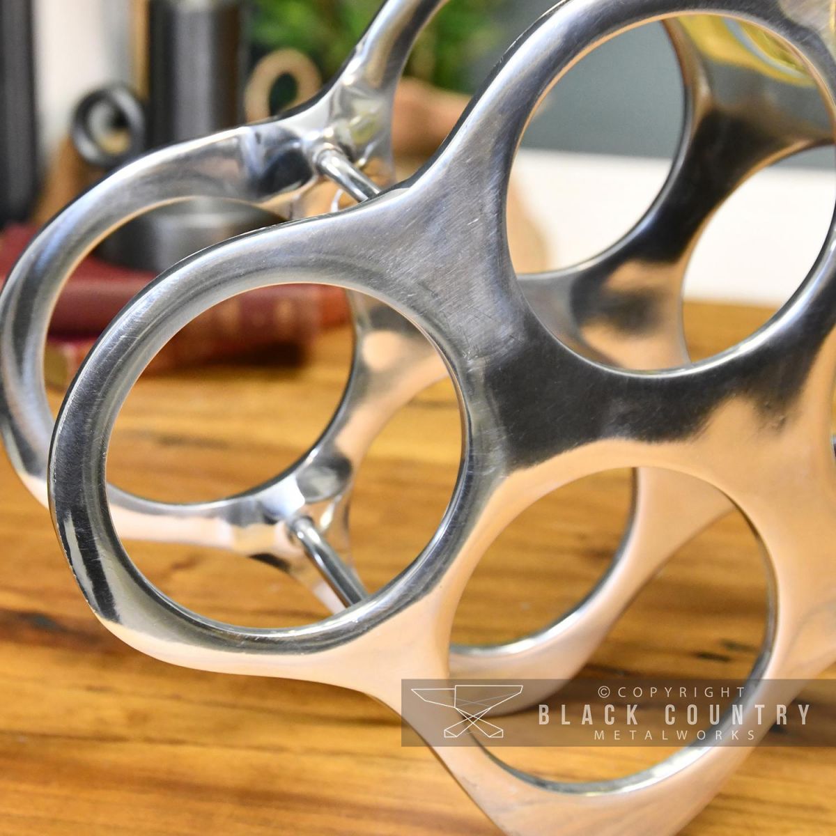 Close-up of the Polished Nickel Finish