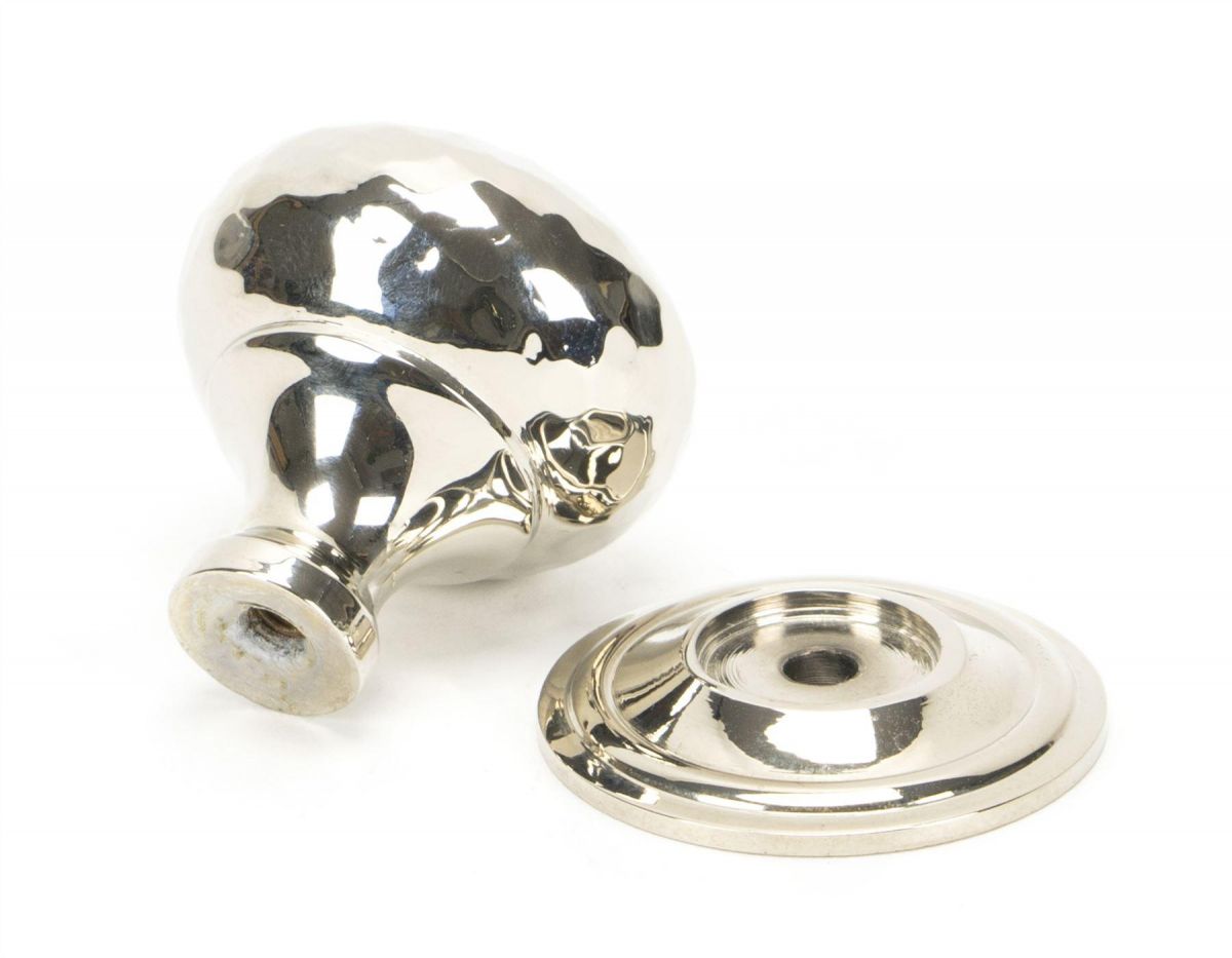 Polished Nickel Hammered Mushroom Cabinet Knob - 32mm Parts